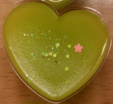 Wax heart shaped clamshell melts