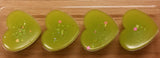 Wax heart shaped clamshell melts