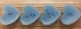 Wax heart shaped clamshell melts